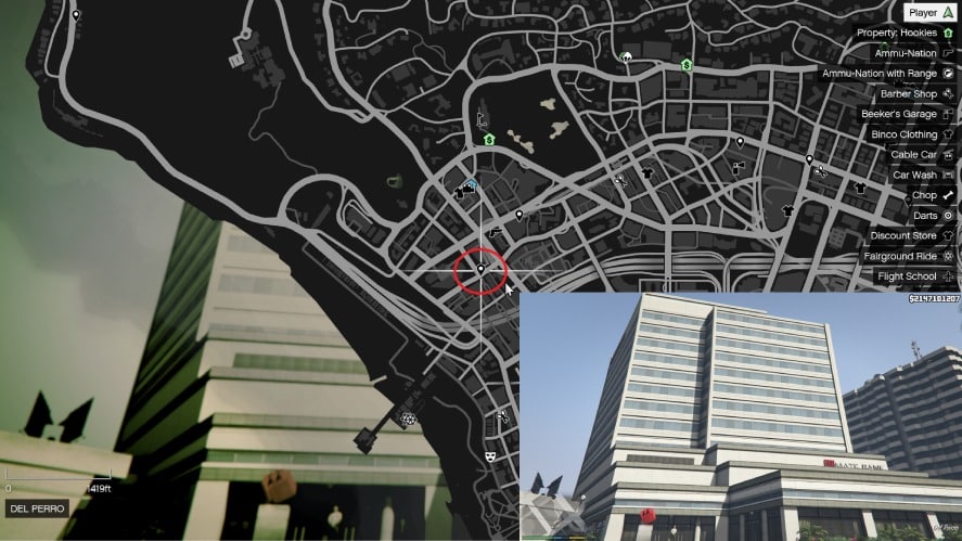 on the map gta v maze