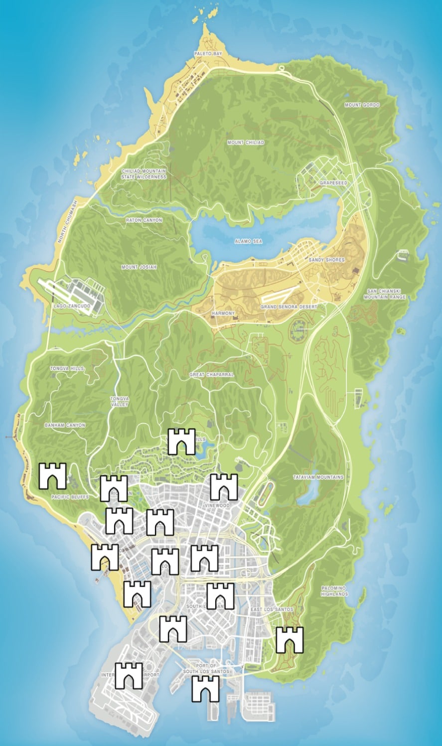 GTA V vs GTA SA vs Real Life Locations 