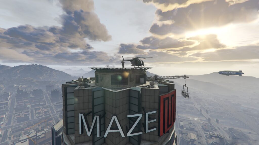 How to get to the top of maze bank gta xtreme