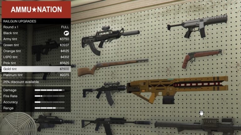 How Much Is The Rail Gun In GTA 5 GTA XTREME Rain Gun Image 1 768x432 