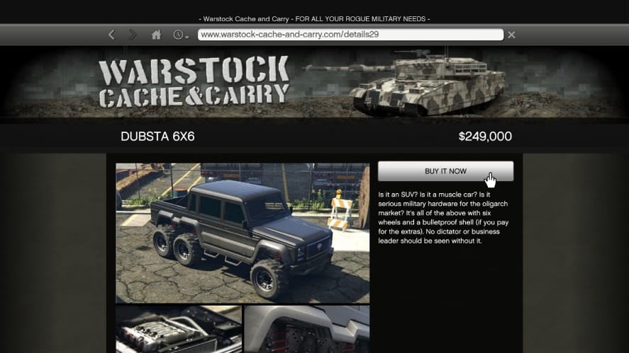 Buy the Dubsta 6x6 via the website.