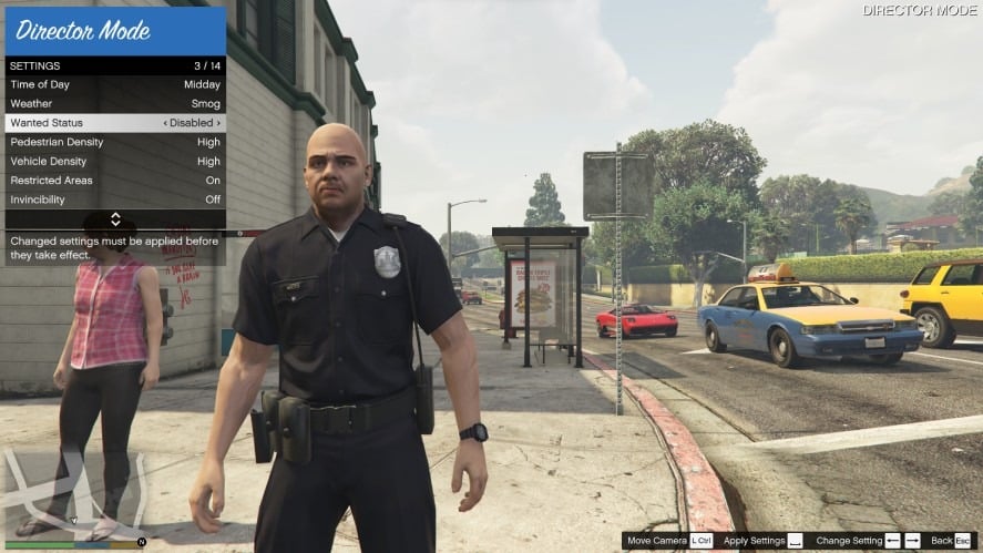 GTA V PC mod allows you to play as the police; all mods currently disabled