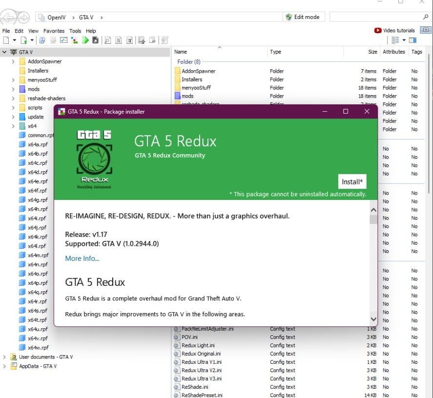 Install gta 5 redux
