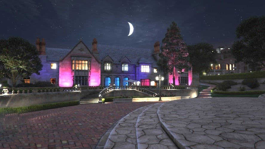 The Mansion at night