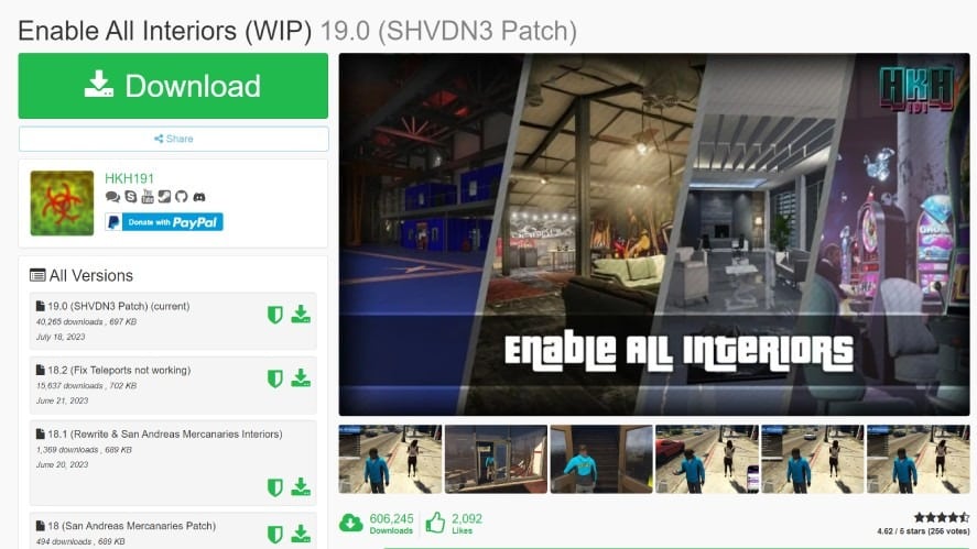  Download Area » GTA V » Scripts Mods » Extra Singleplayer  Garages