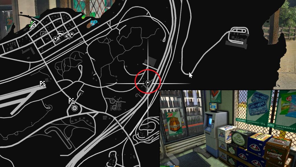 ATM inside the 24/7 store in Grand Senora Desert