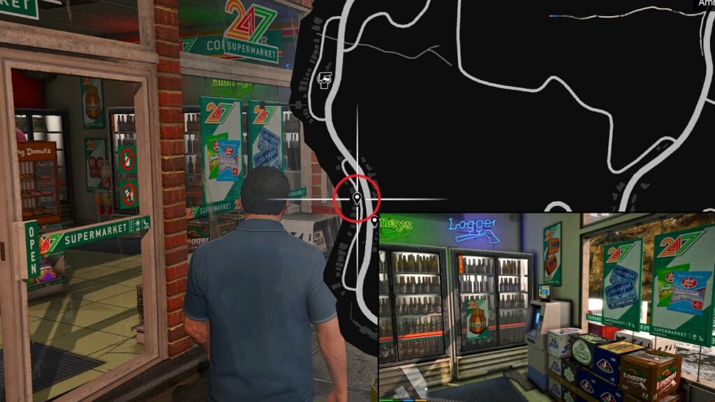 an ATM inside the 24/7 store in Ineseno Road, Chumash