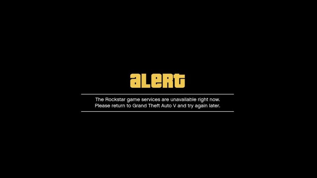 "Rockstar Game service unavailable" Fehler