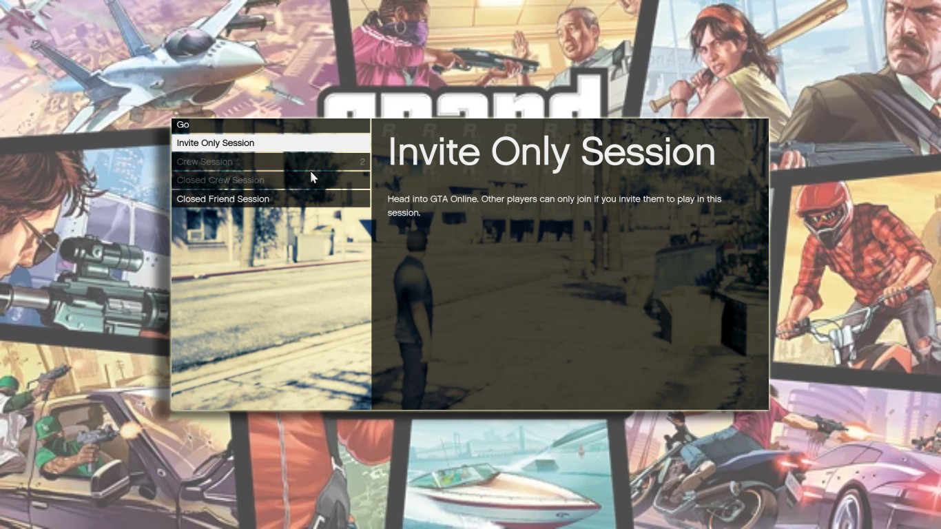 GTA Online – Create/Join A Private Session