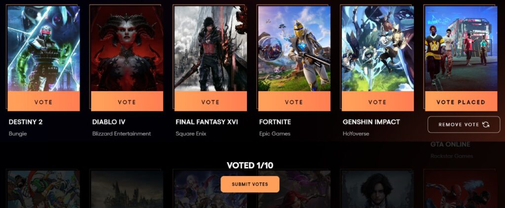 How to vote for GTA Online