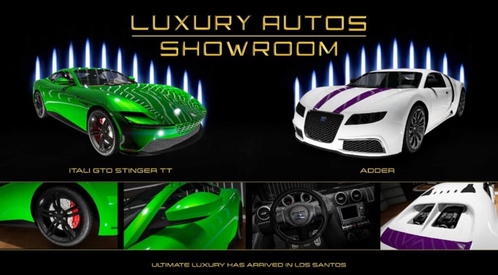 Luxury Autos showroom 
