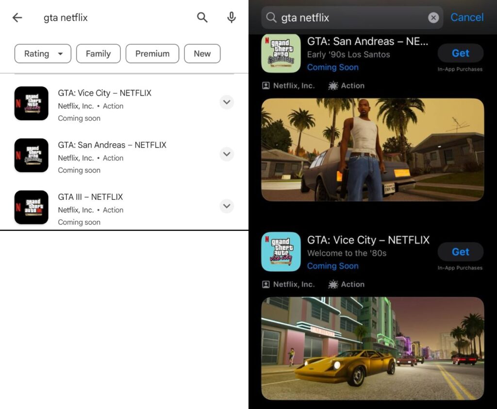 Finding GTA Trilogy on iOS and Android devices 