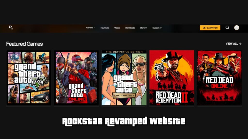 Rockstar's Updated Website
