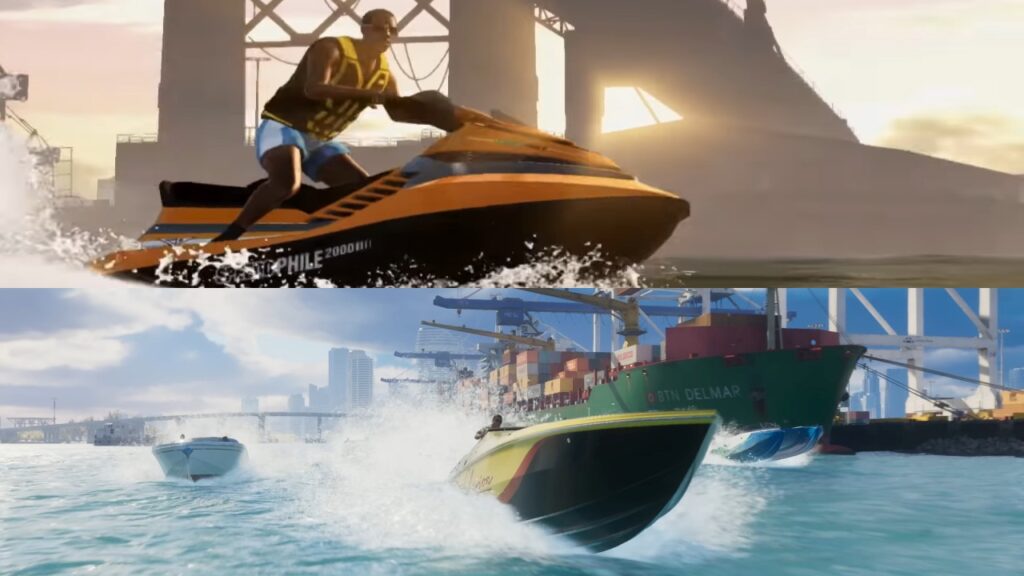 Driving boat in 2 trailer