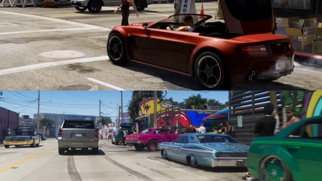 Car showing in both versions