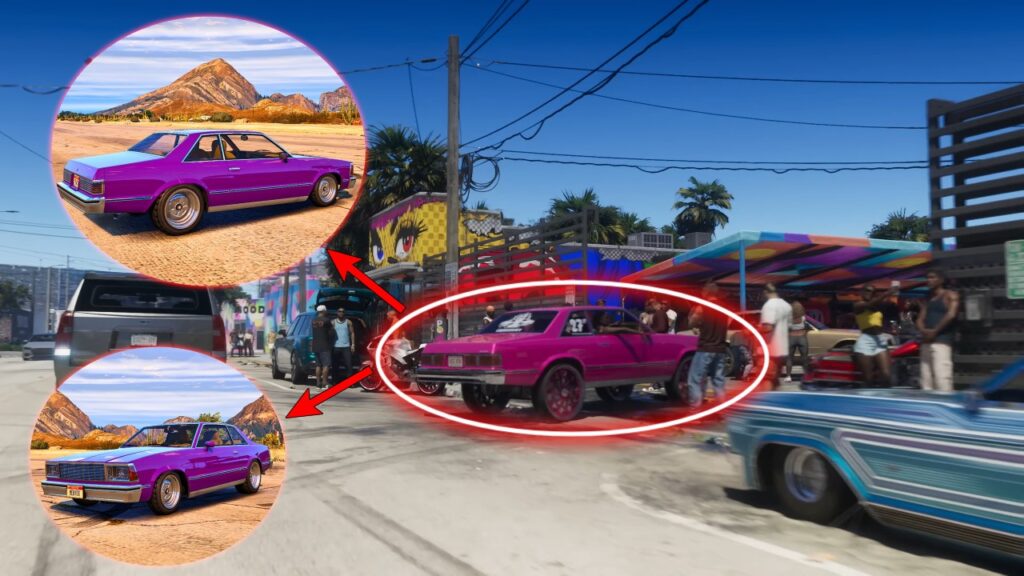 The Declasse Tulip M100 with purple paint an wheels