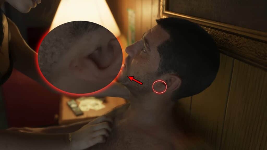 Jason hat Löcher von Ohrpiercings