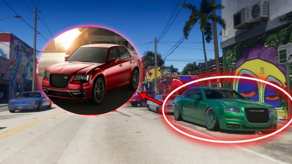 Das grüne Auto bei 0:27 im Trailer ähnelt einem Chrysler 300C