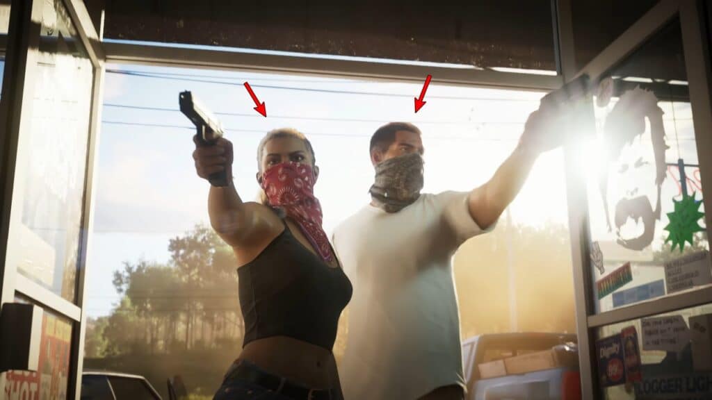 Jason und Lucia beim Versuch, den Laden auszurauben