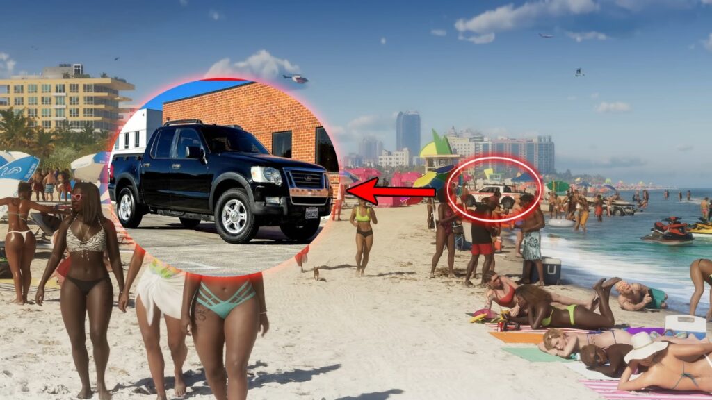 Der Ford Explorer Sport Trac ist am Strand zu finden