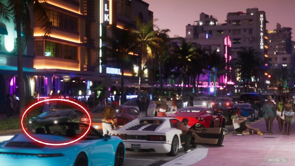 Der unbekannte Pegassi Supercar in der Ocean View Drive Szene