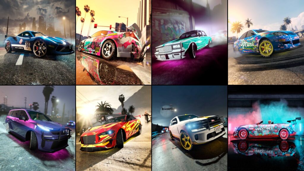 8 new cars added to the DLC