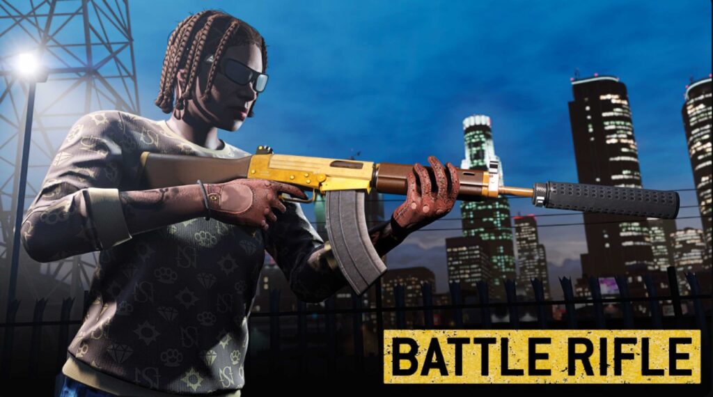 The battle rifle in GTA Online
