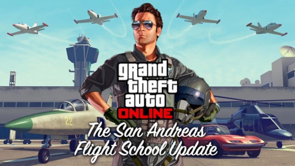 The San Andreas Flight School Update artwork