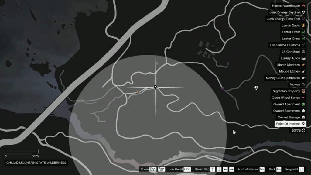 Map icon of the torn shirt with blood fingerprints in GTA Online.