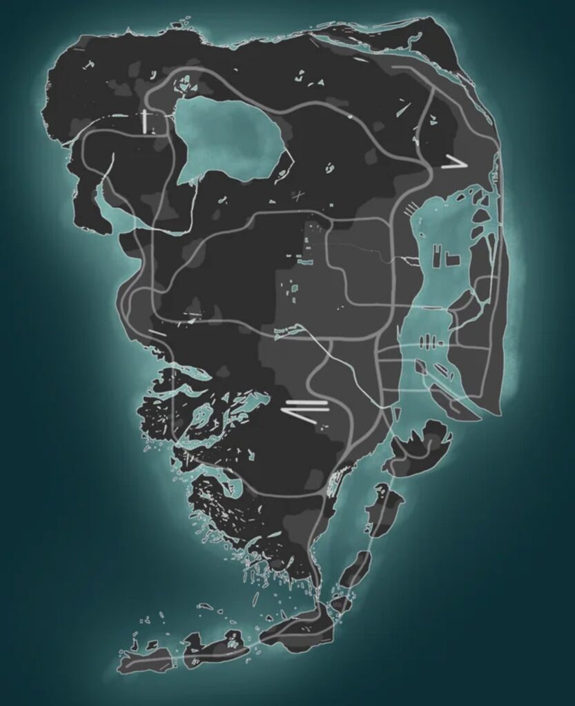 The GTA 6 map made by StikyLizardStudiosYT