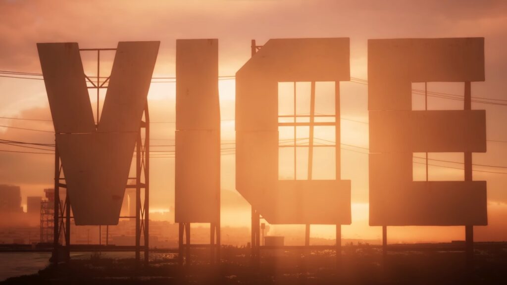 Das "Vice" Banner erscheint im Trailer 