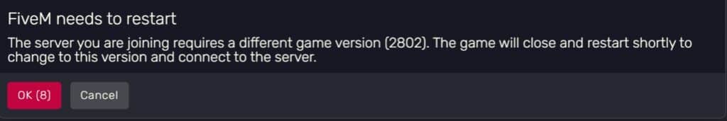 Der "Der Server, dem du beitrittst, erfordert eine andere Spielversion" Fehler