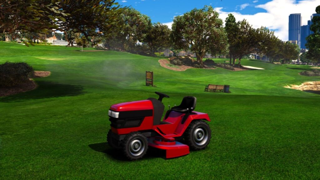 Der Lawn Mower im Golfclub