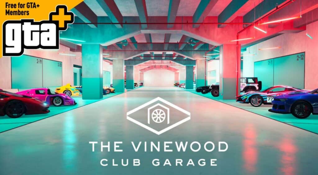 The Vinewood Car Garage for GTA+ members