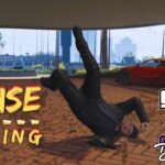 A Casino Security member getting run over by a Truffade Thrux during House Keeping in GTA Online.