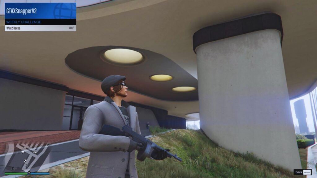 In-game GTA Online Weekly Challenge interface.
