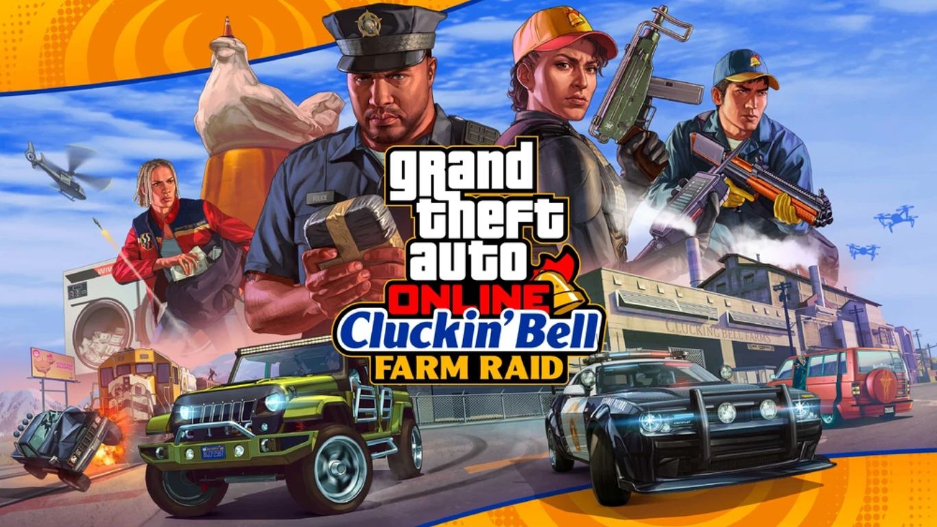 The Cluckin' Bell Farm Raid featuring the GTA Online Protagonist, Vincent Effenburger, and more!