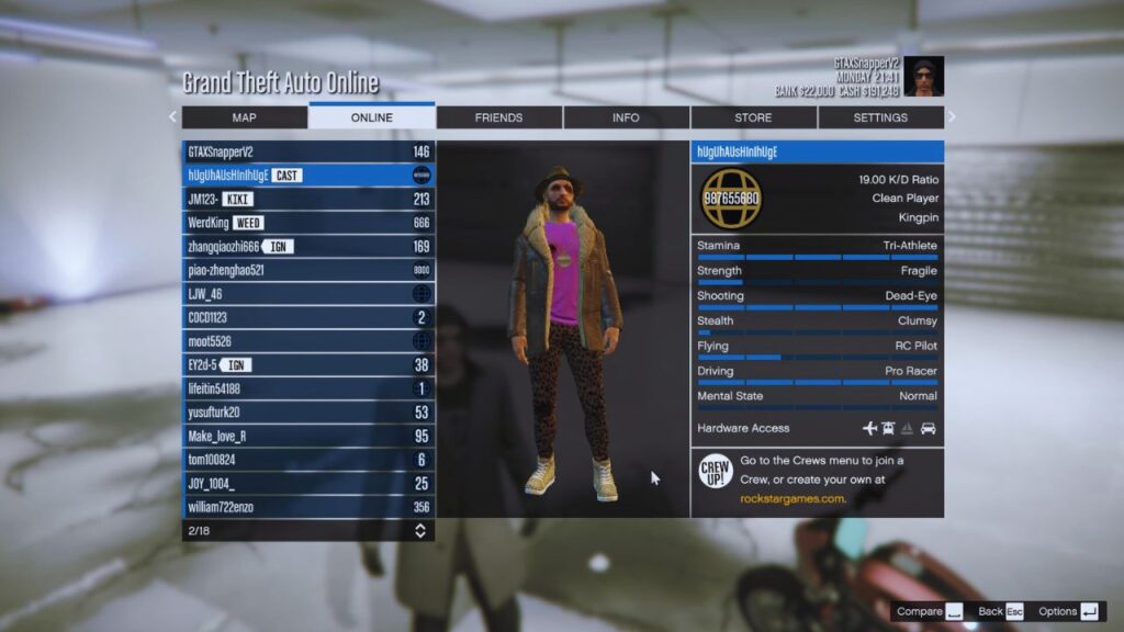 Ein Modder, der in GTA Online von einer Bannwelle getroffen wird.