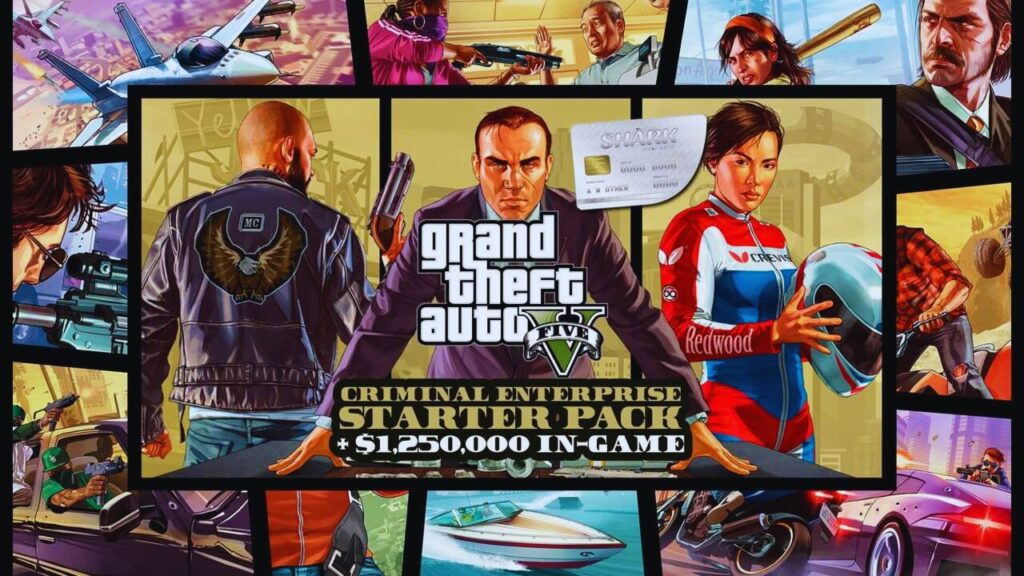 The promotional poster for the Criminal Enterprise Starter Pack.