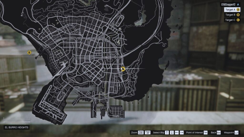 In-game GTA Online Kartenposition der Marabunta Grande Gang.