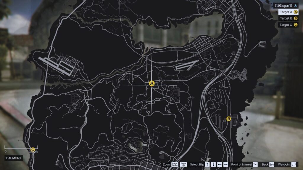 Hier ist die Ingame-Karte von GTA Online mit dem Standort der Marabunta Grande Gang.