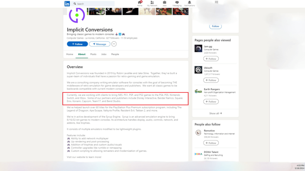 Implicit Conversions' offizielles LinkedIn Firmenprofil.