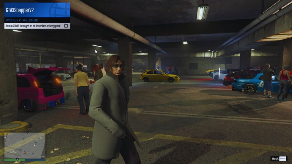 In-game GTA Online interface of the Weekly Challenge.